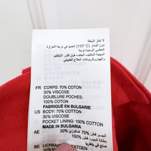 Sandro Red/Rouge Poison Straight Leg Pants (Size 42) - Picture 11 of 11